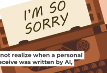 People tend to be offended when they get a personal note written by AI – if they know. Ekaterina Buravleva/iStock via Getty Images